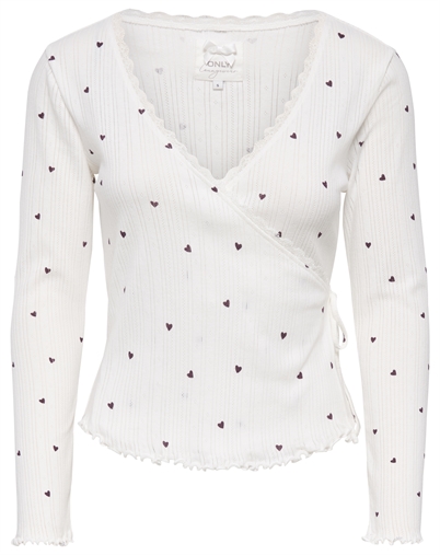 Only - ONLVips Wrap Cardigan - Cloud Dancer